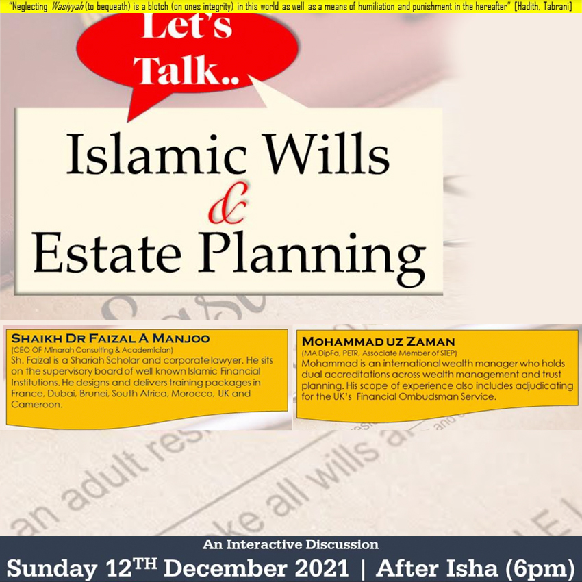 Islamic Wills and Estate Planning Programme